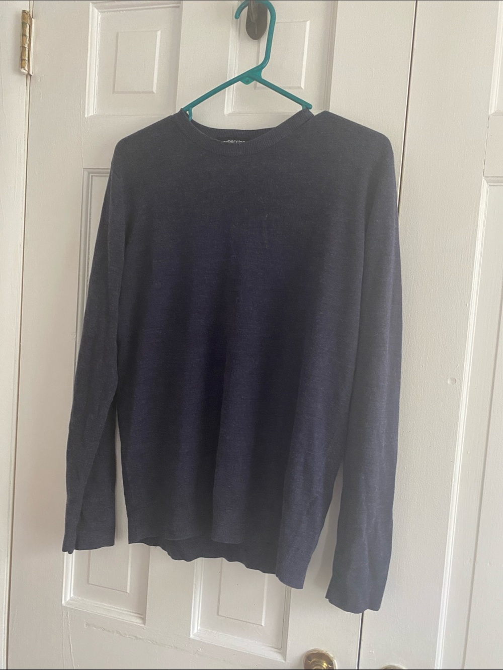 Classic Navy Crewneck Sweater - Women's